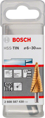 Bosch HSS-TiN степенаста бургија 6–30 mm.
