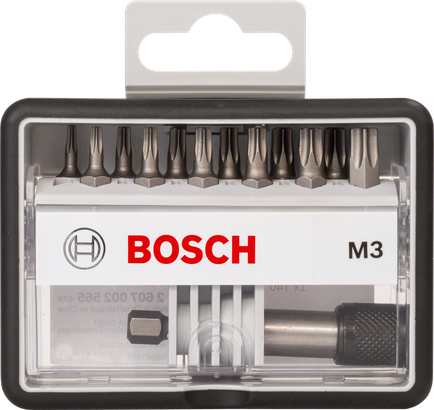 Bosch Robust Line сет битова за одвијач 12+1.