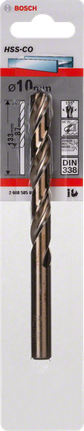 Bosch бургија за метал HSS-Co 10 мм, 3/8″ DIN 338.