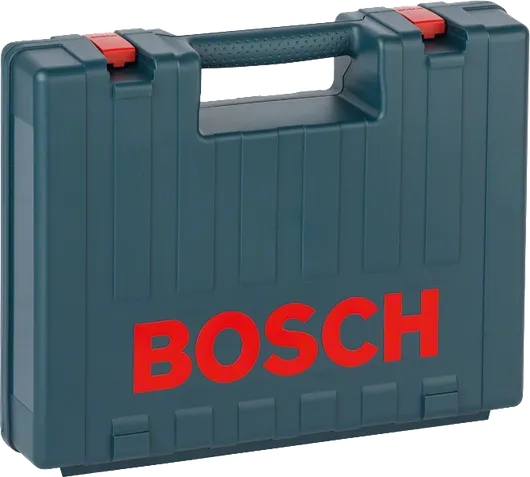 Bosch пластична кутија са ручком и црвеним квакама.