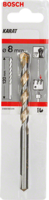 Bosch пилотска бургија од 8 мм за шестоугаони држач алата.