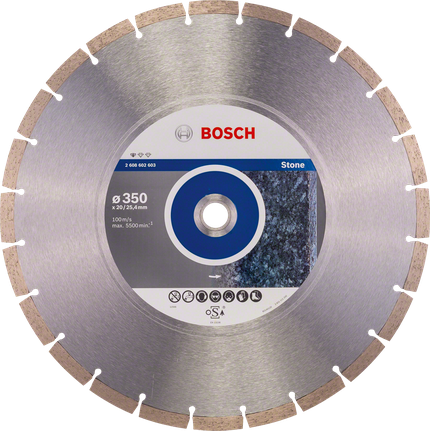 Bosch стандардни дијамантски диск за сечење камена 350 мм.