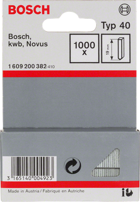 Bosch клин тип 40 19 мм 1000× паковање.