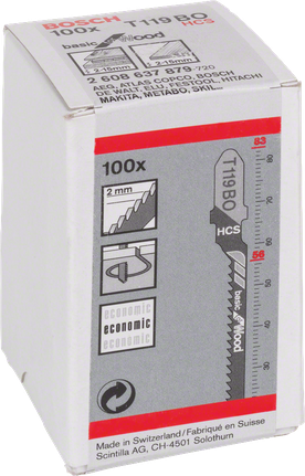 Bosch сечива убодне тестере Т 119 BO.