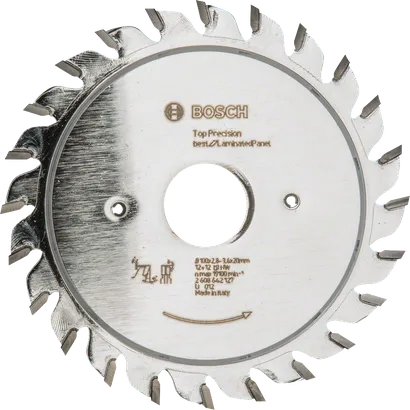 Bosch сечиво за зарезивање, горња прецизна ламинирана плоча.