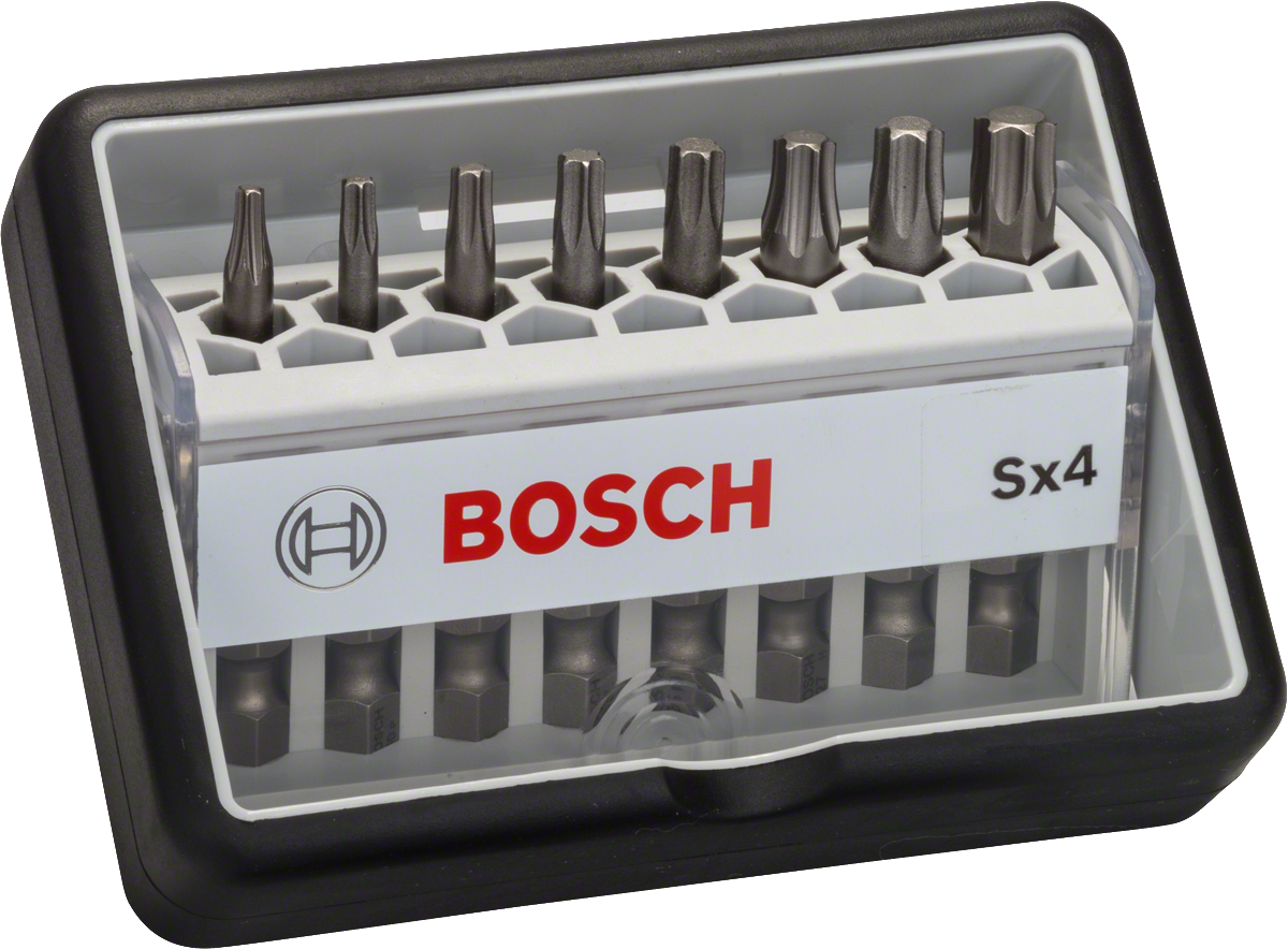 Bosch сет одвијача Robust Line, 8 делова, екстра тврди.