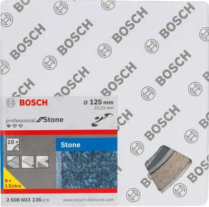 Bosch сет дискова за сечење камена од 125 мм за брусилице.
