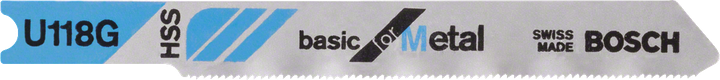 Bosch лист убодне тестере U 118 G за веома танак метал.