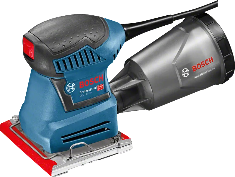 Bosch ГСС 140-1 Орбитална брусилица са микрофилтером.