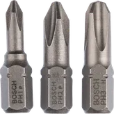 Bosch сет од 3 бита за одвијач PH1 PH2 PH3 Extra Hard.