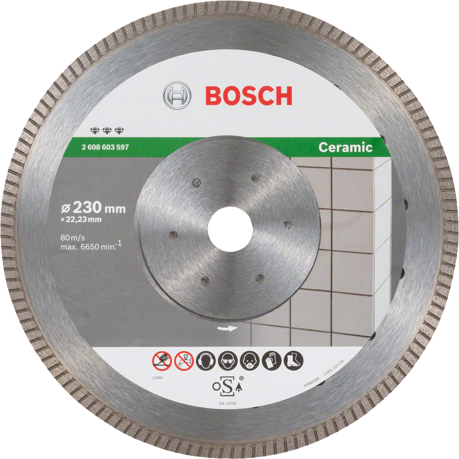 Bosch дијамантска резна плоча Најбоља за керамику Екстра-Чист Турбо.