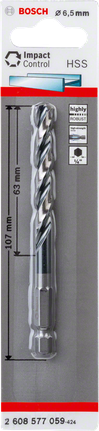Bosch HSS бургија са шестоугаоном дршком 6,5 mm.