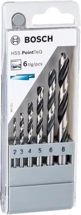 Bosch HSS PointTeQ сет бургија 2–8 mm.