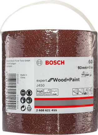 Bosch J450 Expert Wood+Paint брусни папир 93mm×5m G60.