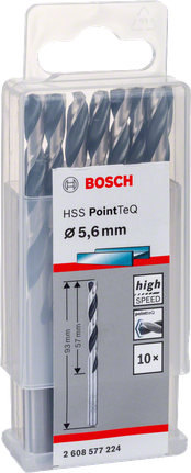 Bosch HSS PointTeQ сет бургија 5,6 мм.