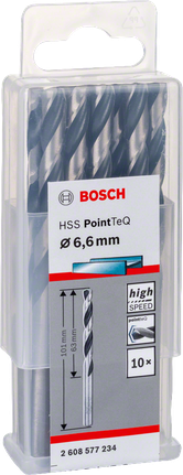 Пакет Bosch HSS PointTeQ бургија 6,6 мм.