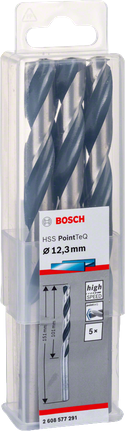 Bosch HSS PointTeQ бургије 12,3 мм.