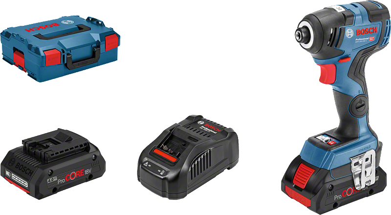 Bosch GDR 18V-200 C сет ударних одвијача са батеријом и пуњачем.