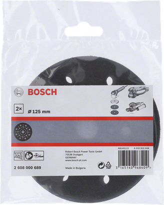 Bosch пакет штедљивих јастучића од 125 мм.