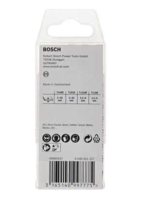 Bosch сет сечива за убодну тестеру са Т-причницом од 18 делова.