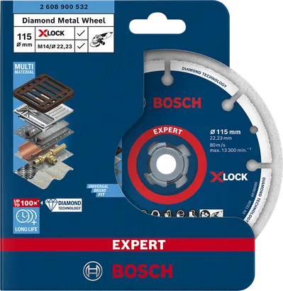 Bosch дијамантски точак за сечење метала 115 мм.