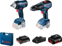 Bosch GDS 18V-400 сет, акумулаторски ударни кључ и бушилица.