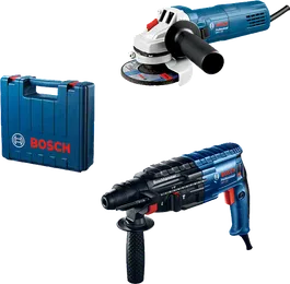Bosch комбиновани комплет ротационог чекића GBH 240 и угаоне брусилице GWS 750-125.