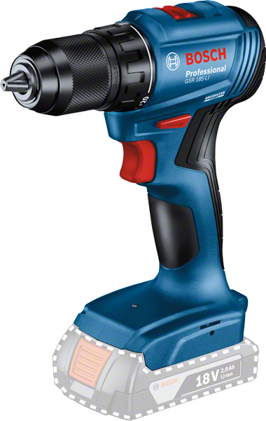 Bosch GSR 185-LI акумулаторска бушилица-одвијач, батерија 18V 2.0Ah.
