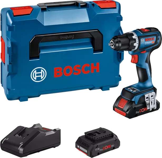 Bosch GSR 18V-90 C акумулаторска бушилица са батеријом и пуњачем.