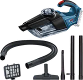 Bosch GAS 18V-1 бежични усисивач са додатном опремом.
