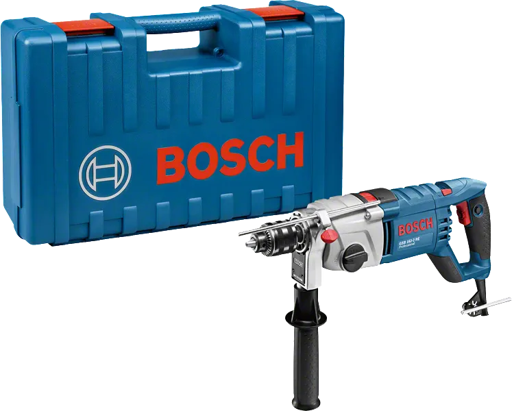 Bosch GSB 162-2 RE ударна бушилица са торбом за ношење.