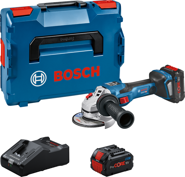 Bosch GWS 18V-15 SC сет акумулаторских угаоних брусилица.