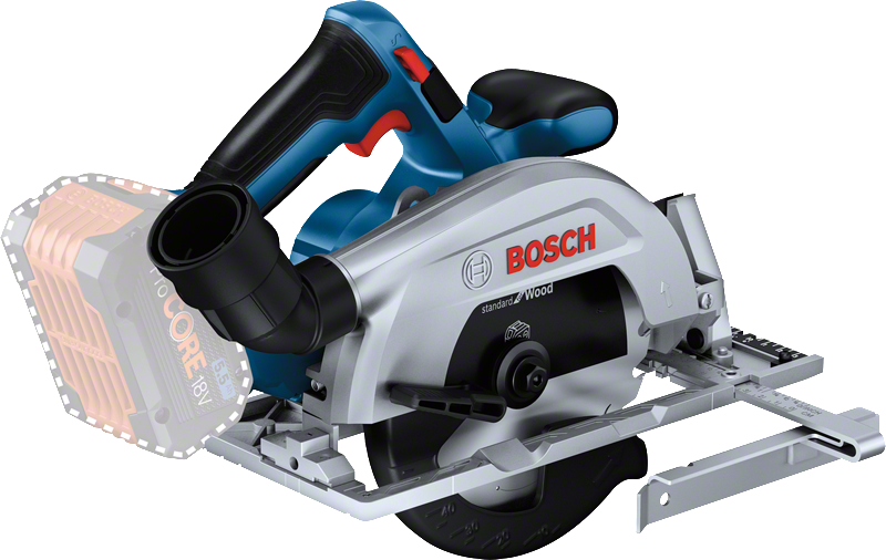 Бежична кружна тестера Bosch GKS 18V-57 са ProCORE18V батеријом.