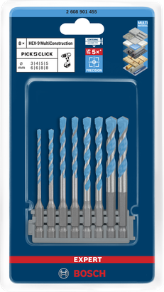 Set EXPERT HEX-9 Multi Construction Pick and Click