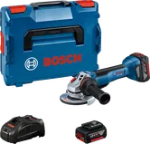 Bosch ГВС 18В-10 П угаона брусилица са батеријом, пуњачем и кутијом.