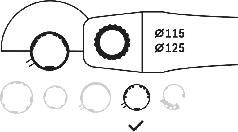Bosch комбиновани штитник за угаону брусилицу 115/125 мм.