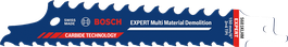 Bosch ЕКСПЕРТ сечиво за рушење више материјала S681KLHM.