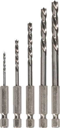 Bosch PRO сет бургија за дрво HSS са Brad Point врхом, 5 величина.