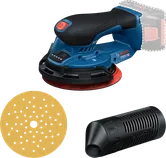 Bosch акумулаторска ексцентрична брусилица GEX 18V-150 са филтером за прашину.