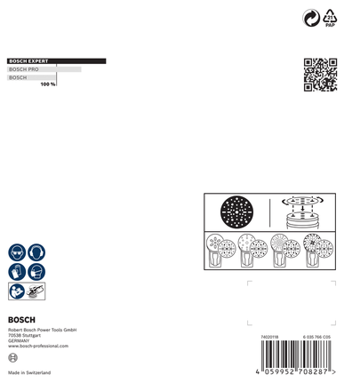 Bosch EXPERT O780 брусни диск са фолијом 150 mm G60.