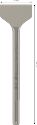 Bosch PRO SDS max-4C длето за плочице, ширина сечива 80 мм.