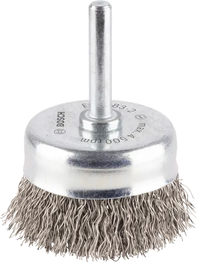 Bosch PRO четка за шоље од нерђајућег челика, са набраним жицама.