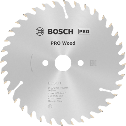 Bosch ПРО лист кружне тестере за дрво, 150 мм, 36 зупчаника.