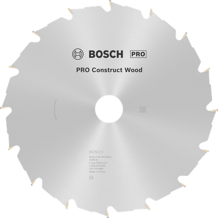 Лист кружне тестере Bosch PRO Construct Wood 235 mm.