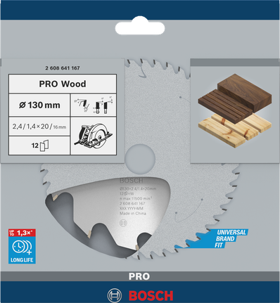 Сечиво кружне тестере Bosch PRO Wood 130 mm.