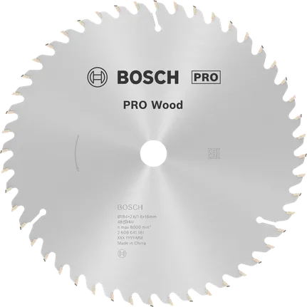 Bosch ПРО лист кружне тестере за дрво, 184 мм, 48 зупчаника.