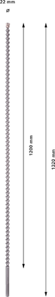 Bosch ПРО СДС-макс-7 бургија 22x1200x1320 мм.