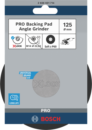 Bosch PRO подлога за брушење 125 mm X-Lock.