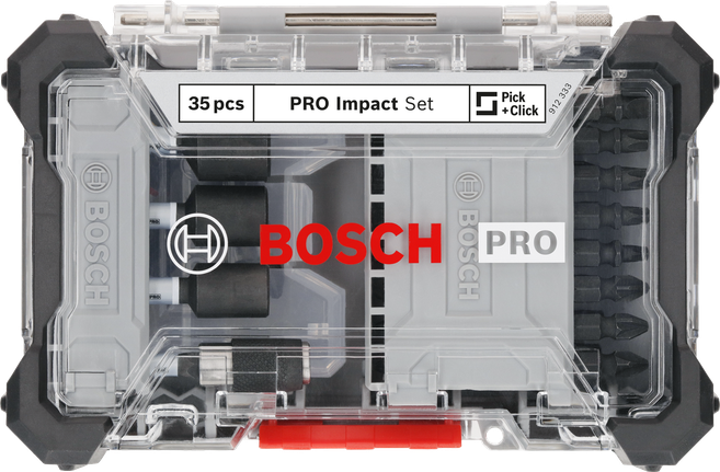 Bosch PRO Impact сет битова за одвијач, 35 делова.
