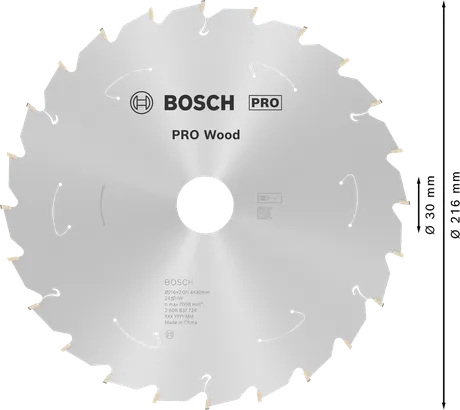 Bosch ПРО лист кружне тестере за дрво 216 мм Т24.